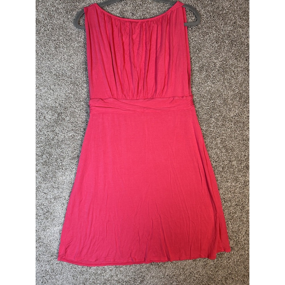 Motherhood Nursing wear Maternity Pink Short Dress Size M Pleated‎ Stretch